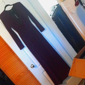 Shein long sleeve dress with tag plum size large